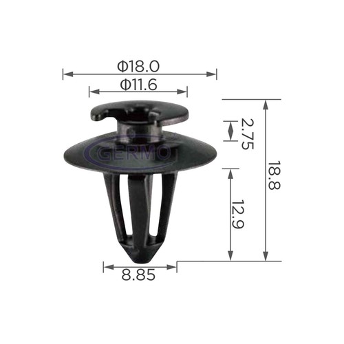 Befestigung clip - 10, x